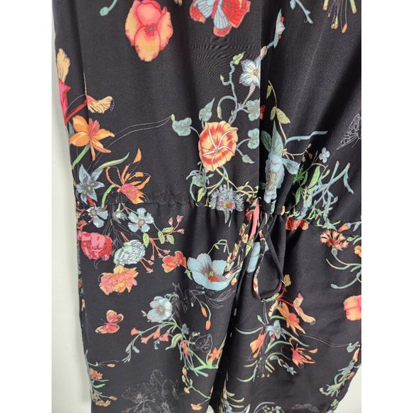 Rebecca Taylor Women's Sz. 2 100% Silk Floral Cinched Waist Dress - Picture 4 of 7